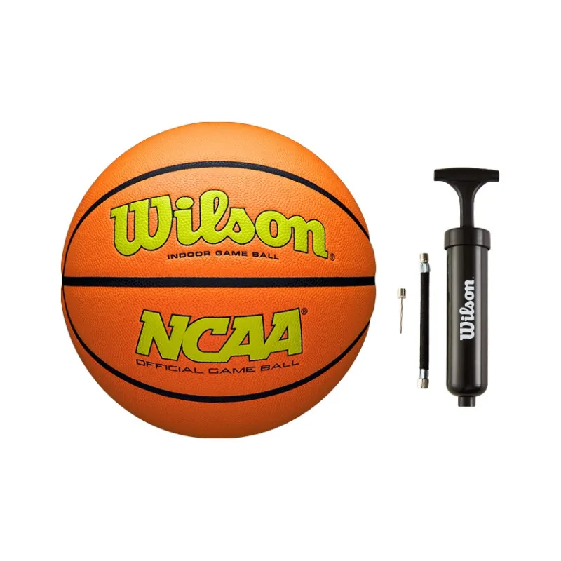 Wilson NCAA EVO NXT PU Basketball Green Orange Color Size 7 Ball Training Unisex-3
