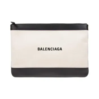 Balenciaga Canvas Bag Clutch Women's White