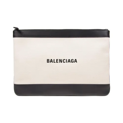 Balenciaga Canvas Bag Clutch Women's White