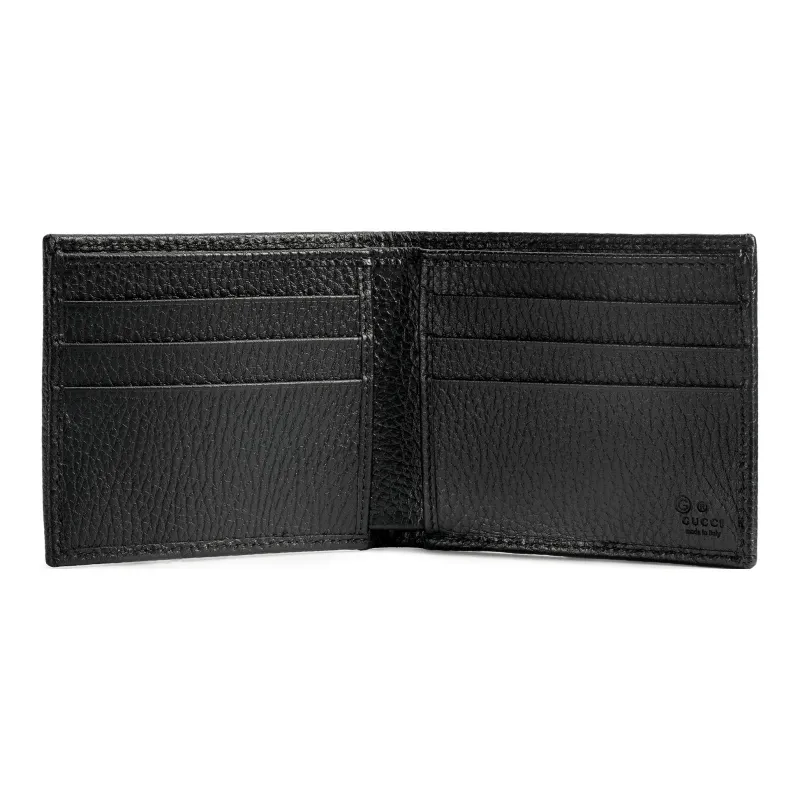 GUCCI Bifold Wallet GG Nylon With Insert Black-3