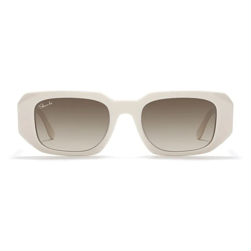 SHAWN LEE Plate Frame Irregular Shape Sunglasses Unisex-6