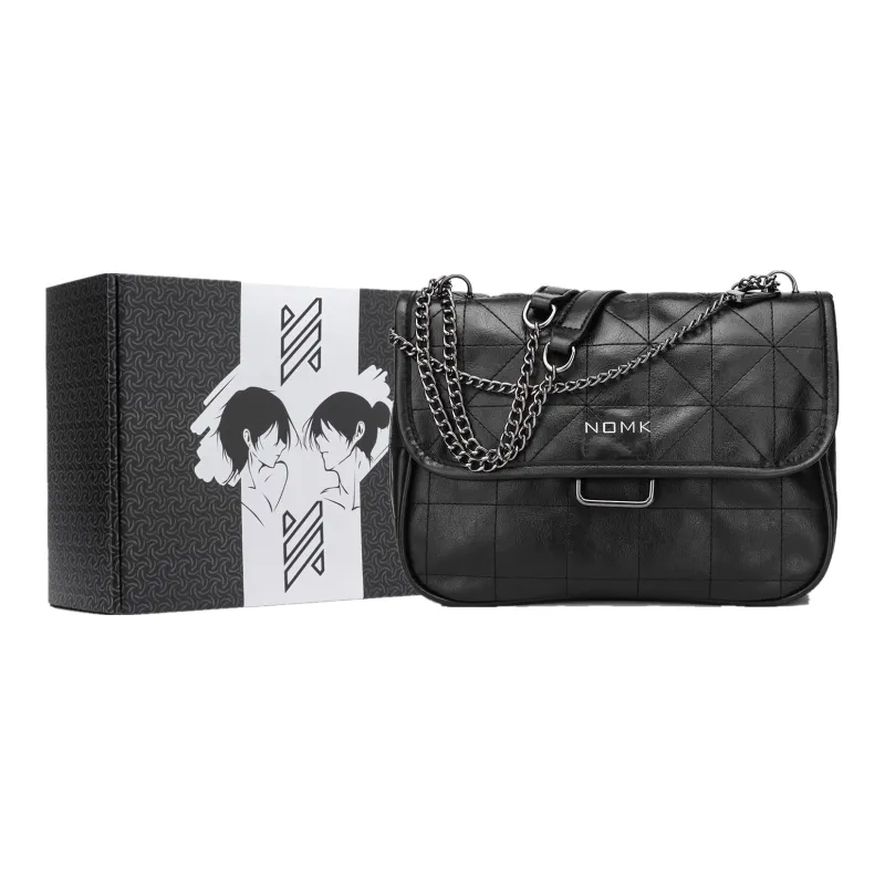 NOMK PU Crossbody Shoulder Bags Regular Women's Black-7