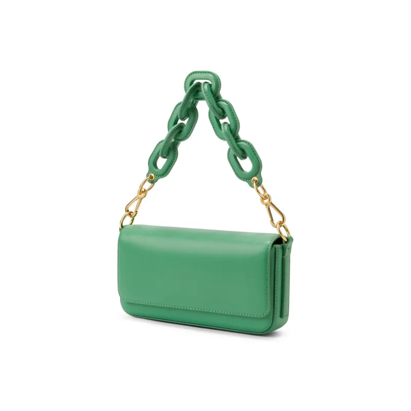 CHARLES&KEITH Fabric With Leather Small CK Bag Small Square Bag One Shoulder Handbag Small Size Women's Multicolor-7