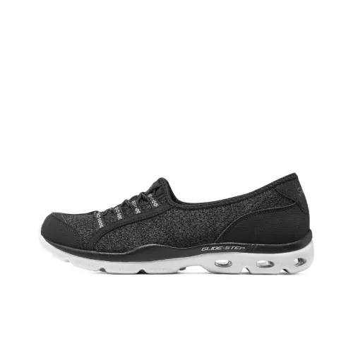 Skechers Glide Step Anti-Slip Wear-Resistant Low-Top Sports Casual Peep-Toe shoes Women's Black
