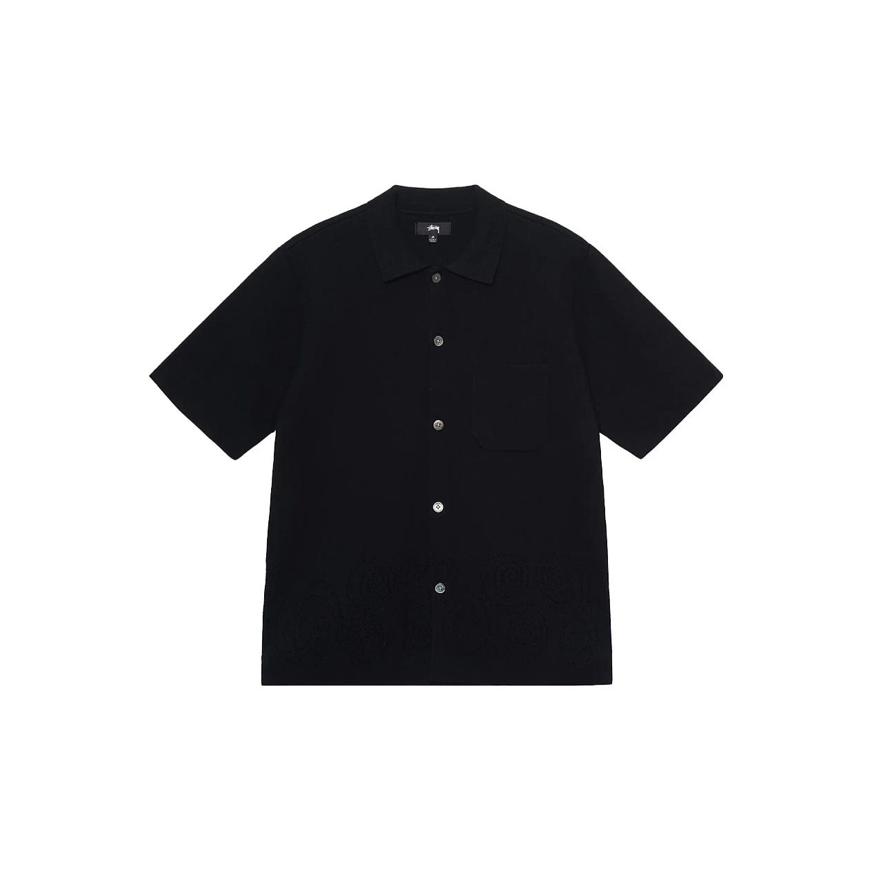 Stussy Perforated Swirl Knit Shirt - POIZON
