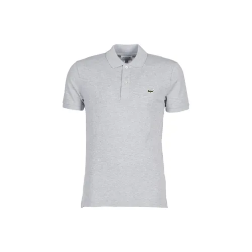 LACOSTE Polo Shirts Men Gray