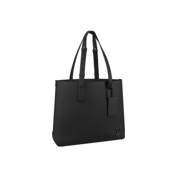 LOUIS VUITTON Fastline Cow Leather Messenger Bag Tote Bag Shopping Bag Handbag Men's Black