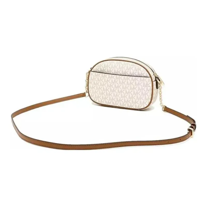 MICHAEL KORS Jet Set Canvas With Cotton Shoulder Bag, Crossbody Bag Trumpets Women's Vanilla White-2