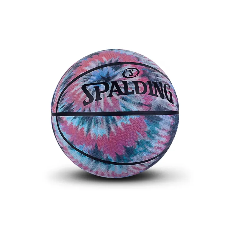 SPALDING Tie dye Series Rubber Basketball Red Size 7 Training Unisex-4