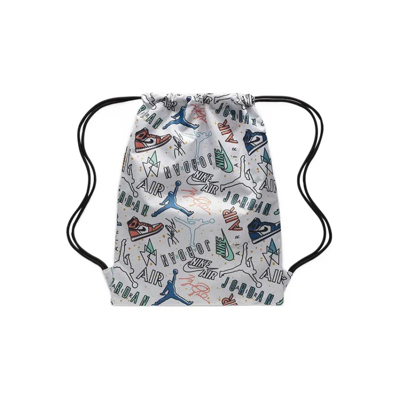 Jordan Polyester Gym Bag Backpack Regular Unisex White/Multicolor-1