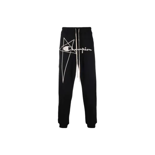 RICK OWENS Knitted Sweatpants Men Black