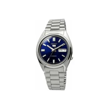 SEIKO Series 5 Automatic Mechanical Movement Stainless Steel Strap Watch Men's Watches Blue Dial