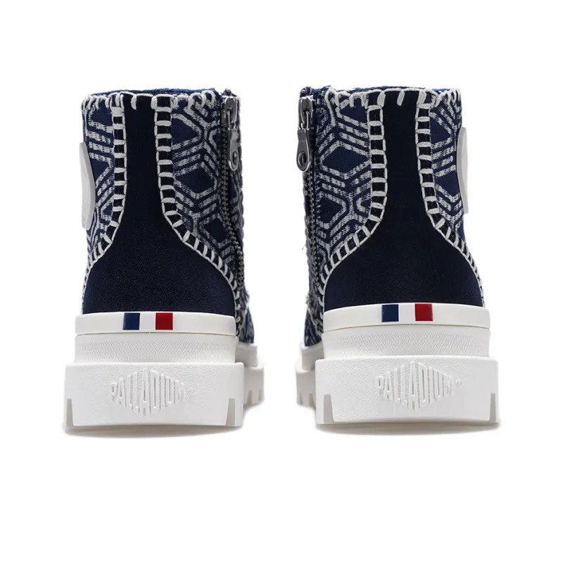 Palladium Crew Martin Boot Women's Blue-3