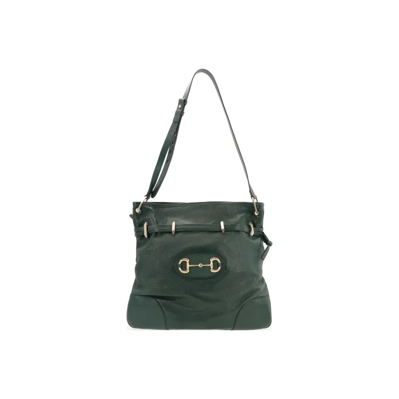 GUCCI Horsebit 1955 Leather Messenger Bag Bucket Bag Crossbody Bag Shoulder Bag Women's Jasper-1