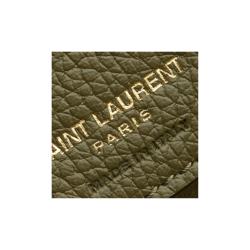 SAINT LAURENT SAC DE JOUR Cow Leather Shoulder Bag, Crossbody Bag, Handbag Women's Dark Green-5