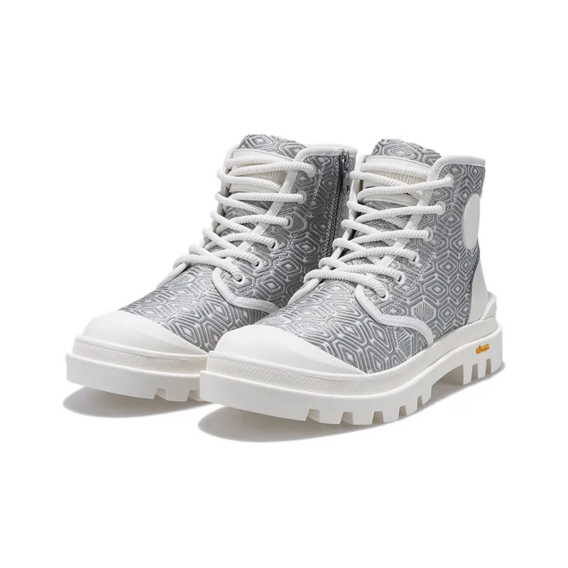 Palladium Pampa Crew Martin Boot Women's Light Gray-1