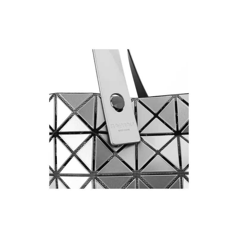 ISSEY MIYAKE Prism Polyester Tote Bag Shoulder Bag Handbag Large Size Unisex Silver-3