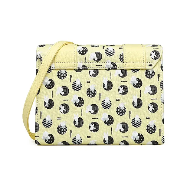 Disney PU Small Square Bag Satchel Bag Crossbody Bag Shoulder Bag Women's Yellow-11