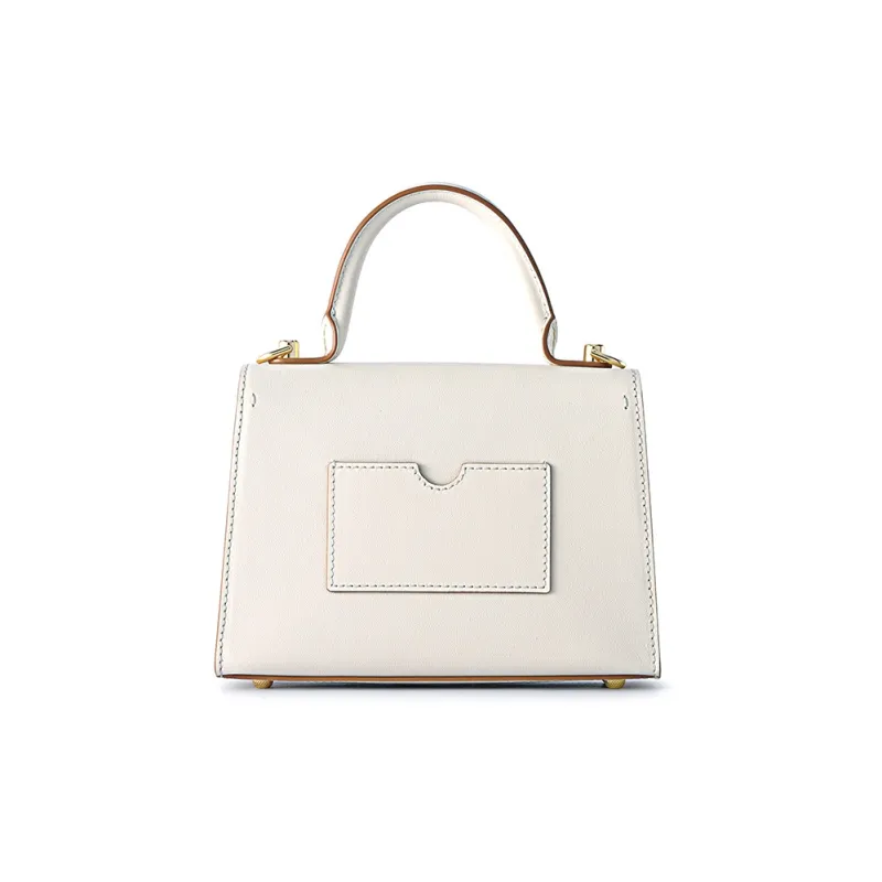 FION Cow Leather Crossbody Handbag For Women's Trumpets Women's Multicolor-3