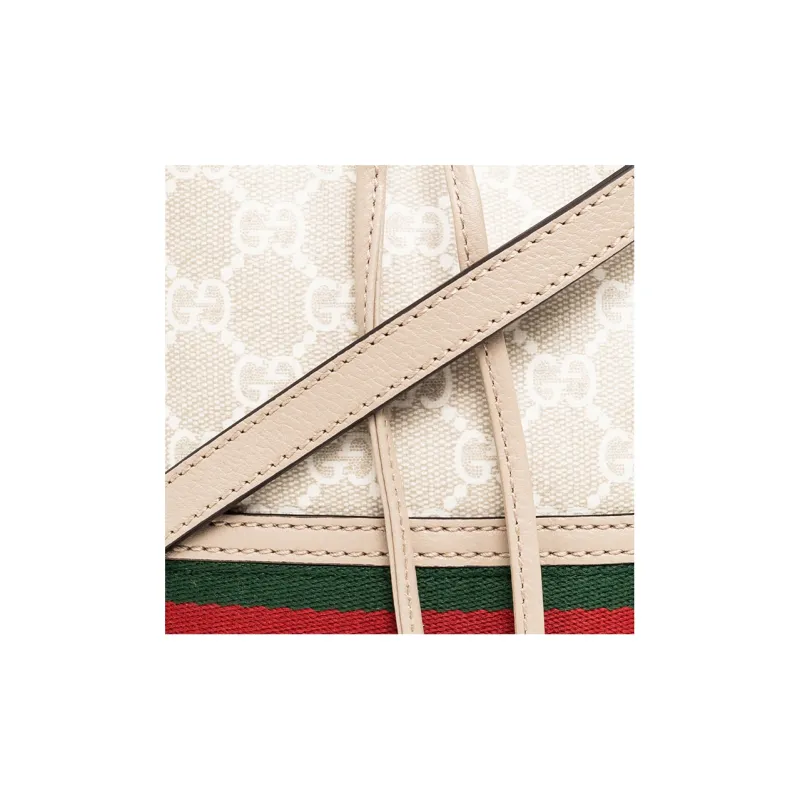 GUCCI Canvas With Leather Bucket Bags Crossbody Bag, Shoulder Bag Women's-4