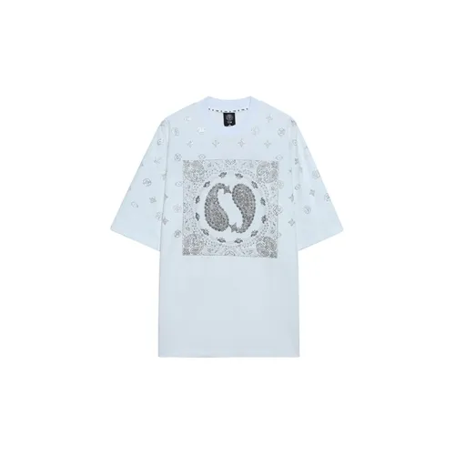 TCH T-Shirts Unisex White Base With Silver Logo