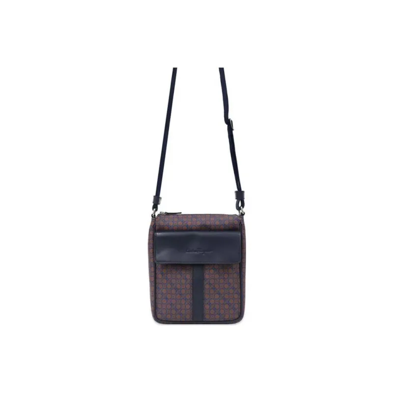 FERRAGAMO PVC Shoulder Bag Crossbody Bag Women's Brown-0