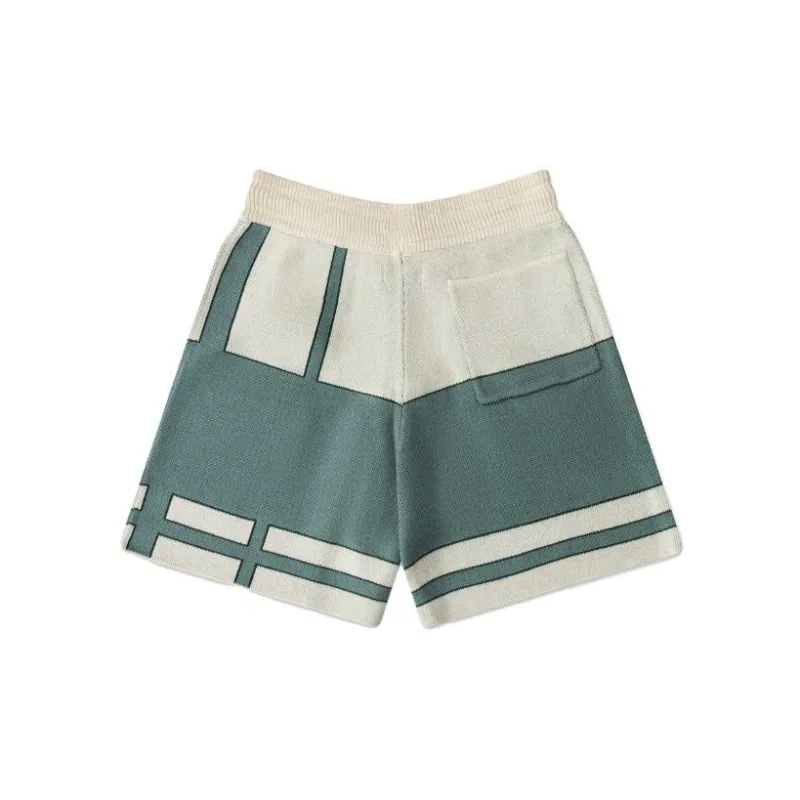 RHUDE Casual Shorts Men White Green-1