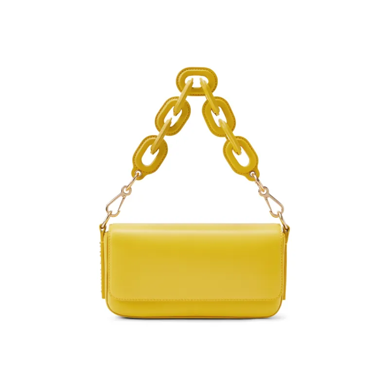 CHARLES&KEITH Fabric With Leather Small CK Bag Small Square Bag One Shoulder Handbag Small Size Women's Multicolor-0