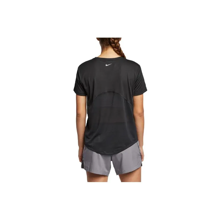 Nike Drop Shoulder Sleeve T Shirt Women's Black-1