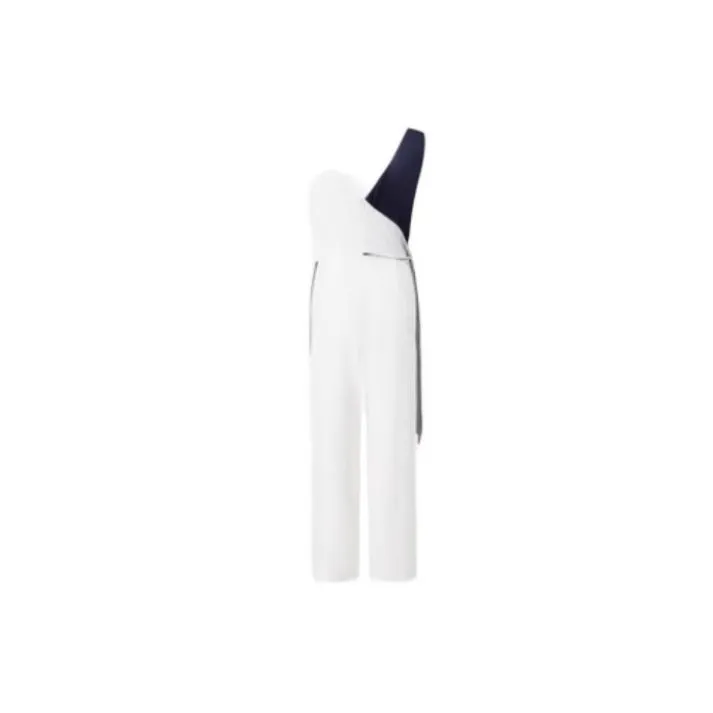 CM Jumpsuits Women's White Purple-1