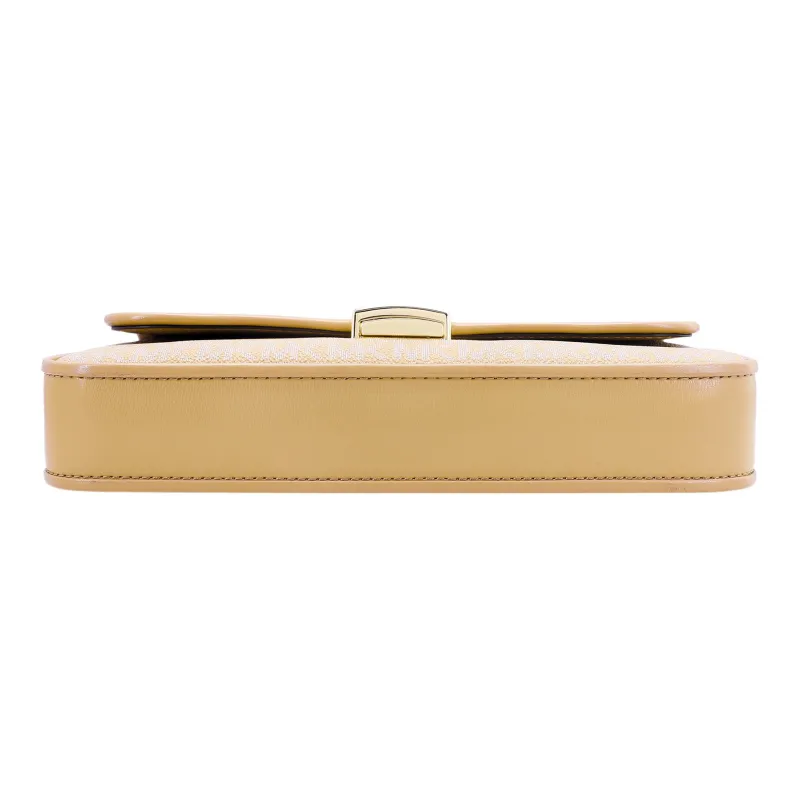 MICHAEL KORS Bradshaw Leather Shoulder Bag Trumpets Women's Camel-4