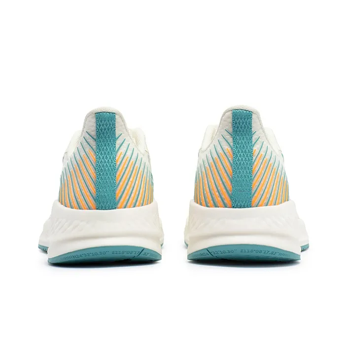 361° Cushioned Slip-Resistant Breathable Lightweight Low-Top Running Shoes Men's Enamel Green-3