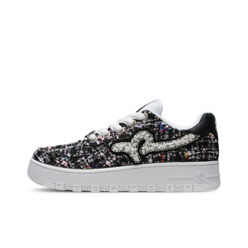 ROCAWEAR Skateboard Shoes Unisex Low Top Black-0