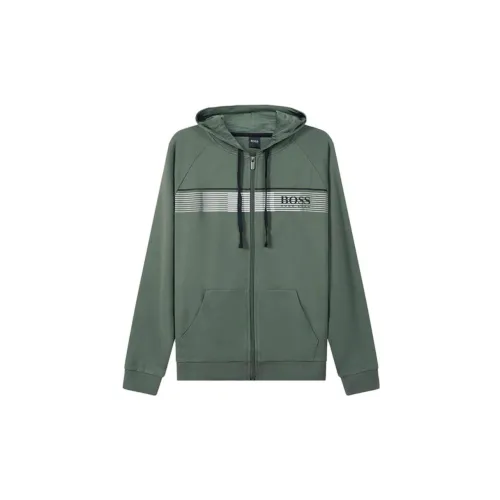 HUGO BOSS Sweatshirts Men Army Green