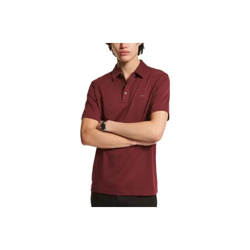 MICHAEL KORS Polo Shirts Men Burgundy