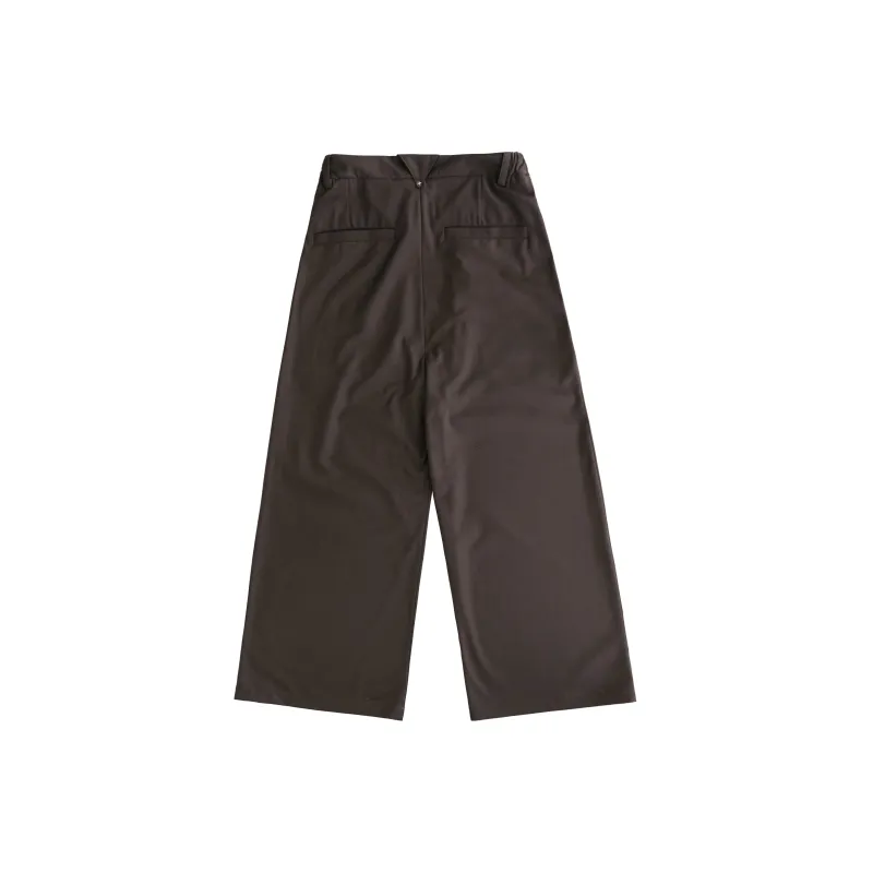 BLUELANDINC Casual Pants Women's Dark Coffee-1