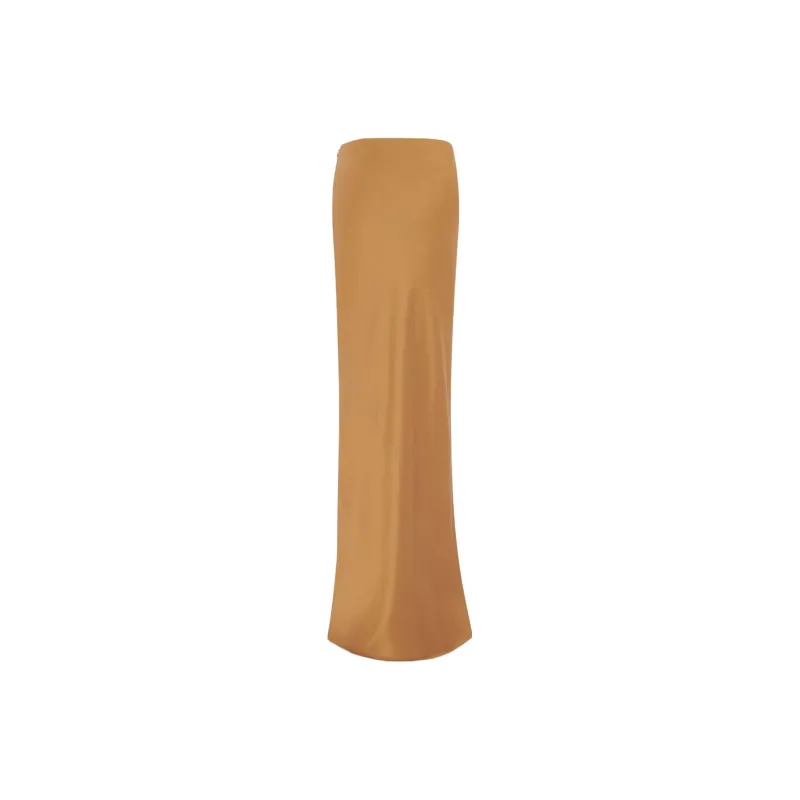 SAINT LAURENT Casual Long Skirts Women's Beige-1