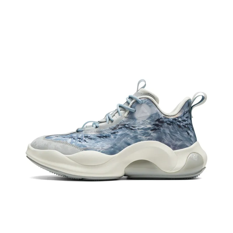 PEAK Low-Top Sports Casual Shoes Women's Iron Gray Blue-0