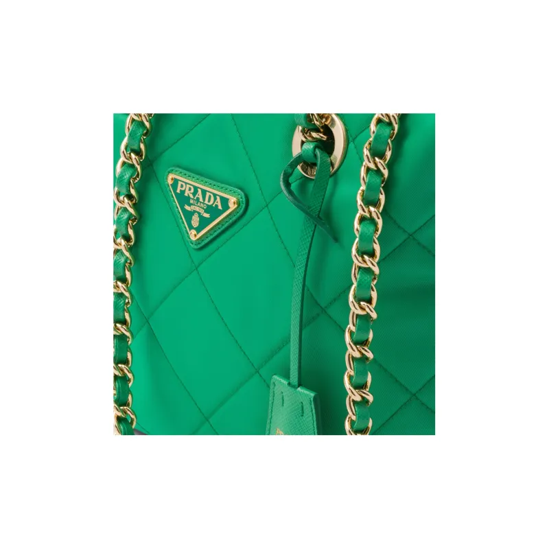 PRADA Fabric Parachute Bag Crossbody Bag Shoulder Bag Women's Mint Green-3