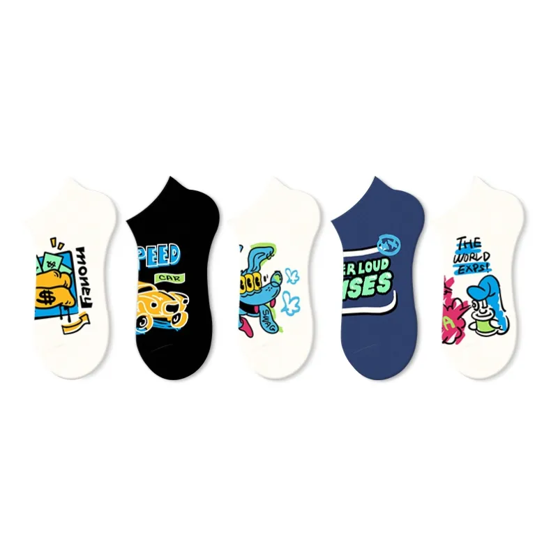 JKN Ankle Socks Unisex 5 Pack Gift Box Set Included-11