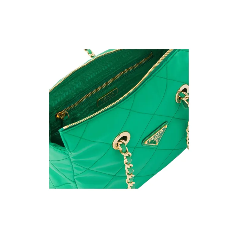 PRADA Fabric Parachute Bag Crossbody Bag Shoulder Bag Women's Mint Green-4