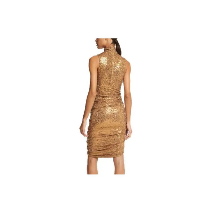 MICHAEL KORS Hand Embroidered Sequin Jersey Elliptical Dress-1