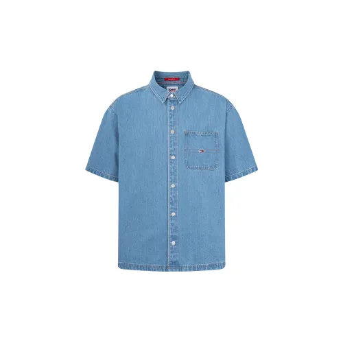 Tommy Hilfiger Shirts Unisex Denim Blue 1AB