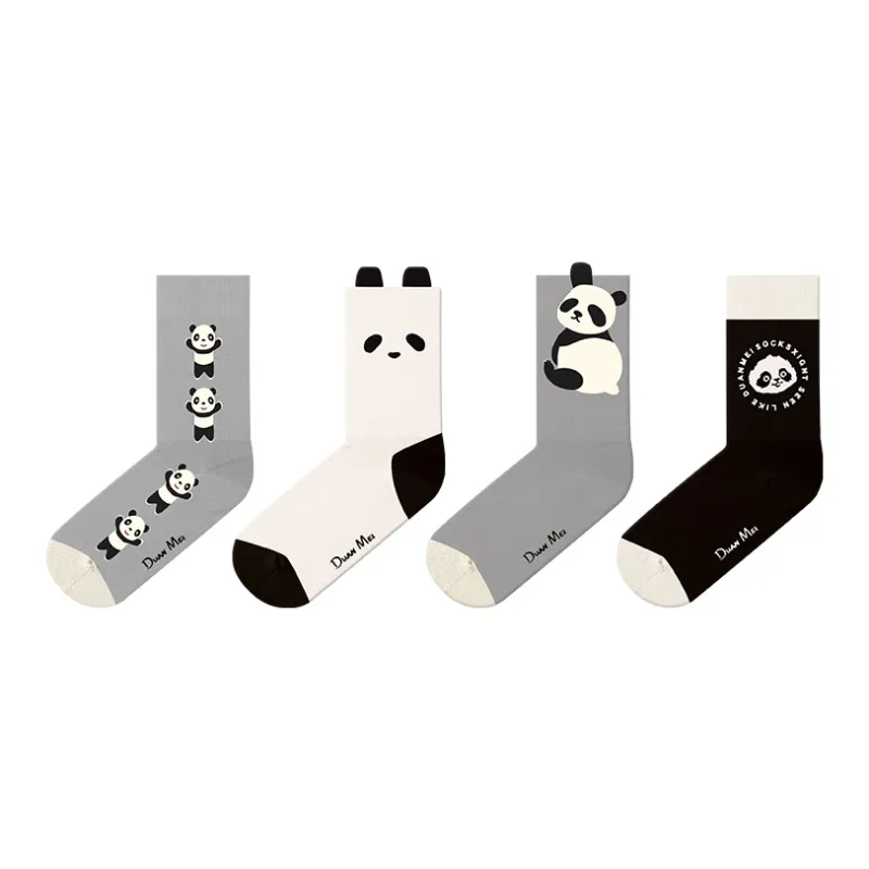 Duanmei Knee-High Socks Unisex 4 Pack-0