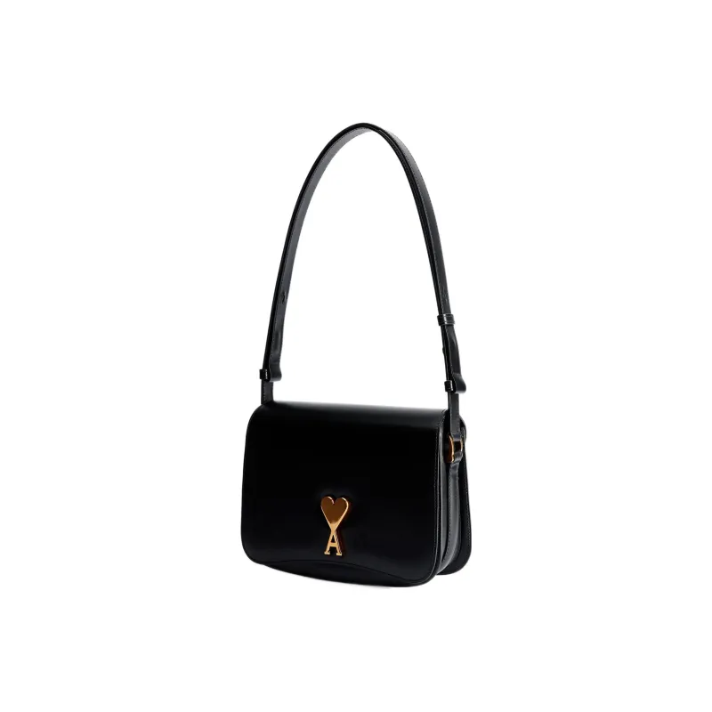 AMIPARIS Cow Leather Envelope Bag, Handbag, Shoulder Bag Women's Black-1