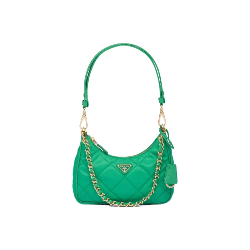 PRADA Fabric Handbags Shoulder Bags Women's Mint Green-0