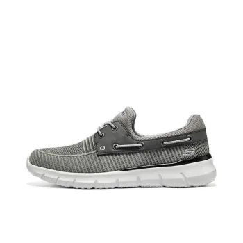 Skechers Del Retto Anti Slip Wear Resistant Low Top Casual Shoes Men's Gray