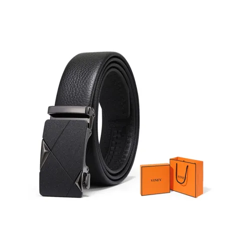 VINEY Top Grain Cow Leather Belt Men's Width  3.5cm
