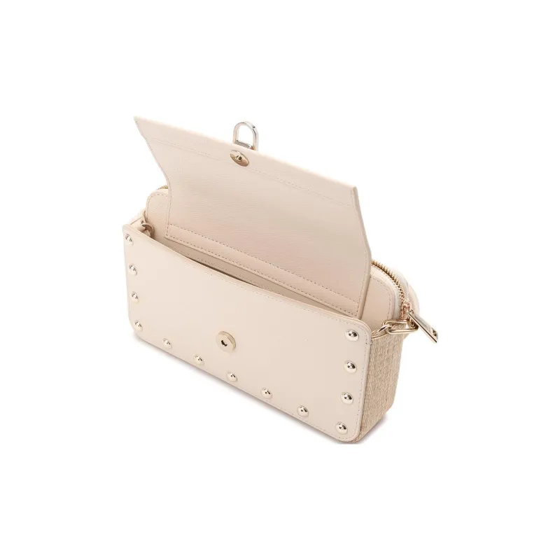 Furla Miss Mimi Collection Leather Handbag Shoulder Bag Women's Light Beige-2