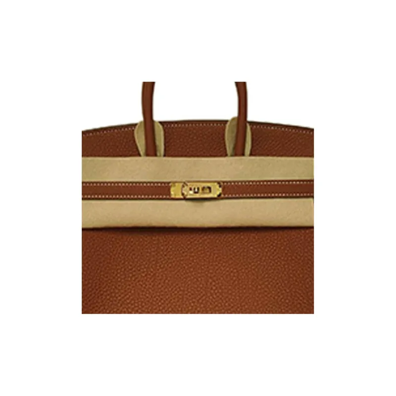 HERMES Birkin Togo Calfskin Birkin Bag Handbags Regular Women's 4E Sienne Ochre Red-3